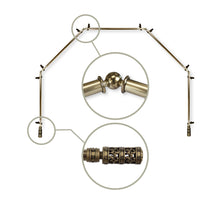 Load image into Gallery viewer, Whirl 13/16" 5-Sided Bay Curtain Rod