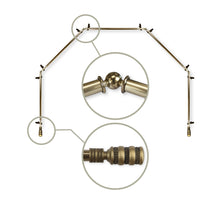 Load image into Gallery viewer, Dollop 13/16" 5-Sided Bay Curtain Rod