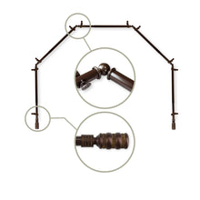 Load image into Gallery viewer, Dollop 13/16" 5-Sided Bay Curtain Rod