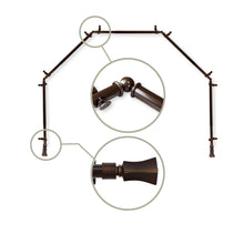 Load image into Gallery viewer, Fort 13/16" 5-Sided Bay Curtain Rod
