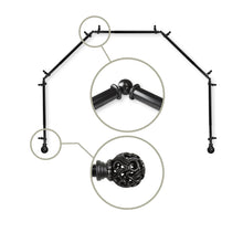 Load image into Gallery viewer, Adora 13/16" 5-Sided Bay Curtain Rod