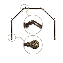 Load image into Gallery viewer, Adora 13/16" 5-Sided Bay Curtain Rod