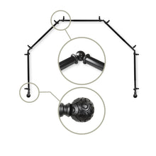 Load image into Gallery viewer, Bonbon 13/16" 5-Sided Bay Curtain Rod