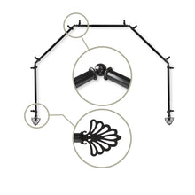 Load image into Gallery viewer, Fan 13/16" 5-Sided Bay Curtain Rod