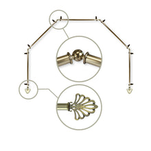 Load image into Gallery viewer, Fan 13/16" 5-Sided Bay Curtain Rod