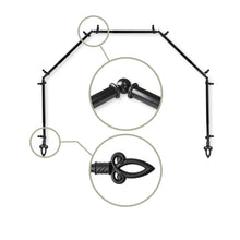 Load image into Gallery viewer, Spire 13/16" 5-Sided Bay Curtain Rod