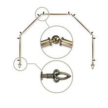 Load image into Gallery viewer, Spire 13/16" 5-Sided Bay Curtain Rod