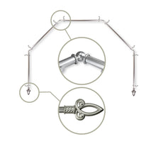 Load image into Gallery viewer, Spire 13/16" 5-Sided Bay Curtain Rod