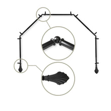 Load image into Gallery viewer, Fin 13/16" 5-Sided Bay Curtain Rod