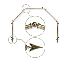 Load image into Gallery viewer, Alpha 13/16" 5-Sided Bay Curtain Rod