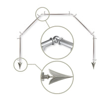 Load image into Gallery viewer, Alpha 13/16" 5-Sided Bay Curtain Rod