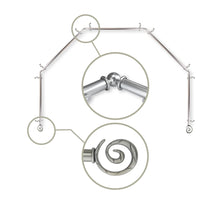 Load image into Gallery viewer, Spiral 13/16" 5-Sided Bay Curtain Rod