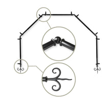 Load image into Gallery viewer, Fleur 13/16" 5-Sided Bay Curtain Rod