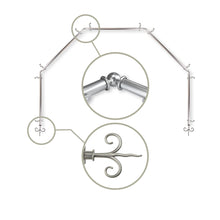 Load image into Gallery viewer, Fleur 13/16" 5-Sided Bay Curtain Rod