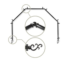 Load image into Gallery viewer, Swan 13/16" 5-Sided Bay Curtain Rod