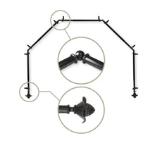 Load image into Gallery viewer, Bloom 13/16" 5-Sided Bay Curtain Rod