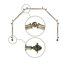 Load image into Gallery viewer, Bloom 13/16" 5-Sided Bay Curtain Rod