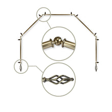 Load image into Gallery viewer, Marquise 13/16" 5-Sided Bay Curtain Rod