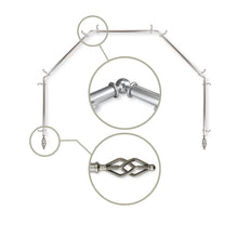 Load image into Gallery viewer, Marquise 13/16" 5-Sided Bay Curtain Rod