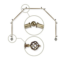 Load image into Gallery viewer, Twist 13/16" 5-Sided Bay Curtain Rod