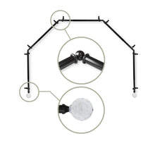 Load image into Gallery viewer, Faceted 13/16" 5-Sided Bay Curtain Rod