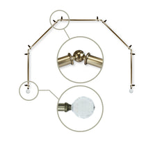 Load image into Gallery viewer, Faceted 13/16" 5-Sided Bay Curtain Rod