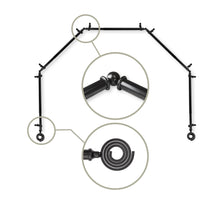 Load image into Gallery viewer, Coil 13/16" 5-Sided Bay Curtain Rod