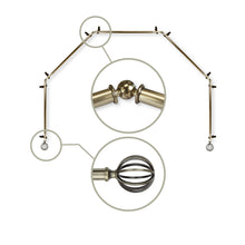 Load image into Gallery viewer, Cage 13/16" 5-Sided Bay Curtain Rod