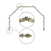 Load image into Gallery viewer, Cone 13/16" 5-Sided Bay Curtain Rod