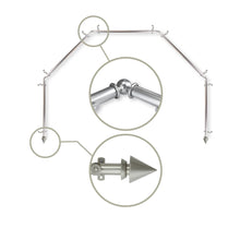 Load image into Gallery viewer, Cone 13/16" 5-Sided Bay Curtain Rod