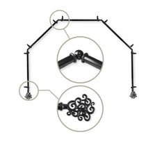 Load image into Gallery viewer, Tidal 13/16" 5-Sided Bay Curtain Rod