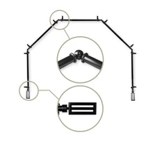 Load image into Gallery viewer, Sterling 13/16" 5-Sided Bay Curtain Rod