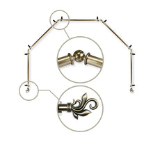 Load image into Gallery viewer, Delilah 13/16" 5-Sided Bay Curtain Rod