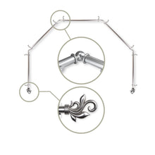 Load image into Gallery viewer, Delilah 13/16" 5-Sided Bay Curtain Rod