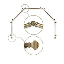 Load image into Gallery viewer, Marion 13/16" 5-Sided Bay Curtain Rod