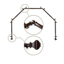 Load image into Gallery viewer, Marion 13/16" 5-Sided Bay Curtain Rod