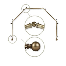 Load image into Gallery viewer, Jordana 13/16" 5-Sided Bay Curtain Rod