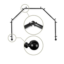 Load image into Gallery viewer, Arman 13/16" 5-Sided Bay Curtain Rod