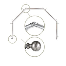 Load image into Gallery viewer, Arman 13/16" 5-Sided Bay Curtain Rod