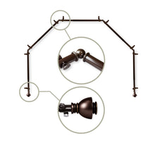 Load image into Gallery viewer, Alma 13/16" 5-Sided Bay Curtain Rod