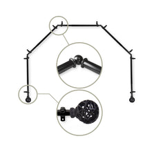 Load image into Gallery viewer, Leanette 13/16" 5-Sided Bay Curtain Rod