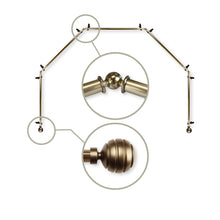 Load image into Gallery viewer, Poise 13/16" 5-Sided Bay Curtain Rod