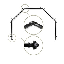 Load image into Gallery viewer, Sierra 13/16" 5-Sided Bay Curtain Rod