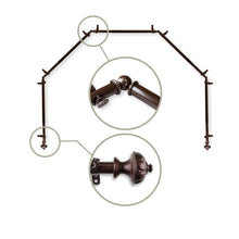 Load image into Gallery viewer, Sierra 13/16" 5-Sided Bay Curtain Rod