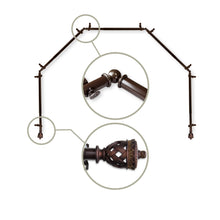 Load image into Gallery viewer, Arielle 13/16" 5-Sided Bay Curtain Rod