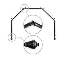 Load image into Gallery viewer, Amelie 13/16" 5-Sided Bay Curtain Rod