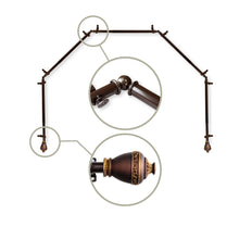 Load image into Gallery viewer, Amelie 13/16" 5-Sided Bay Curtain Rod