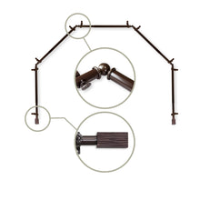 Load image into Gallery viewer, Alder 13/16" 5-Sided Bay Curtain Rod