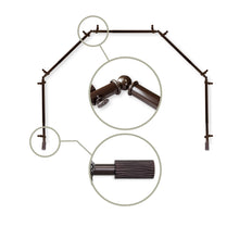 Load image into Gallery viewer, Cedar 13/16" 5-Sided Bay Curtain Rod