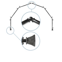 Load image into Gallery viewer, Trumpet 13/16" 6-Sided Bay Curtain Rod